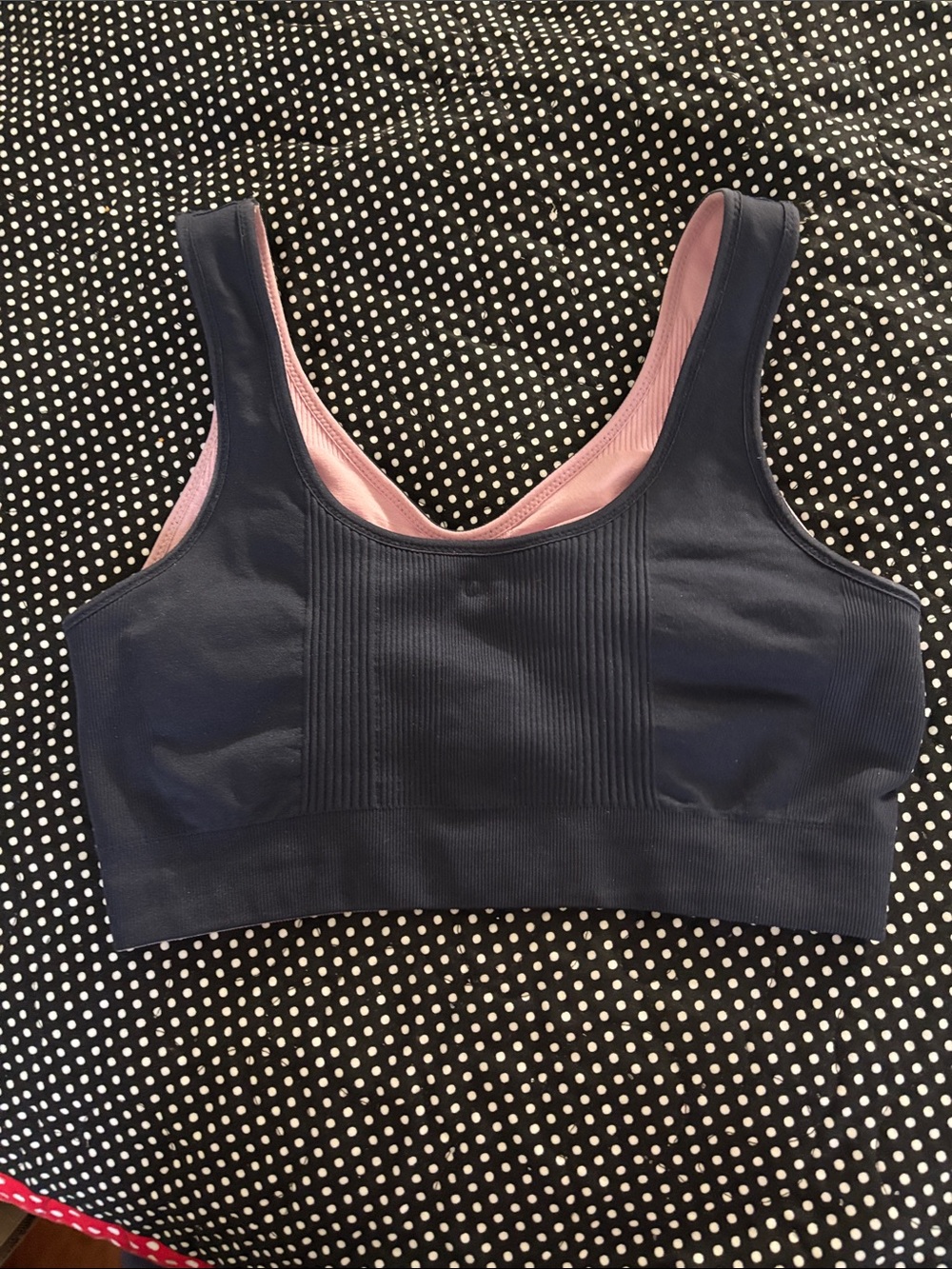 New! Large UnderOutfit reversible bralette Navy and pink. in Branded Packaging - Picture 4 of 5